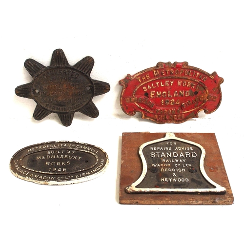 420 - Cast Iron wagon plates -  