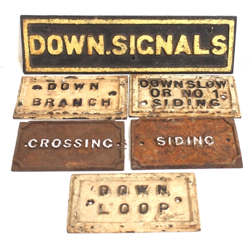 491 - Lancashire & Yorkshire Rly C/I signal box lever frame backplates as per images. (6) (C2X) (Dispatch ... 