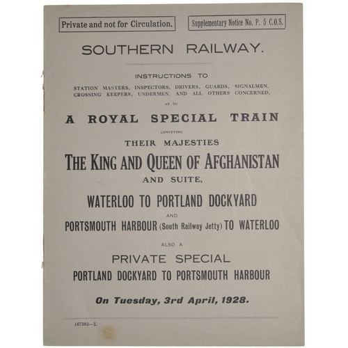 537 - Royal Train notices a variety as illustrated, also a platform pass for Chester Station (13) (Dispatc... 