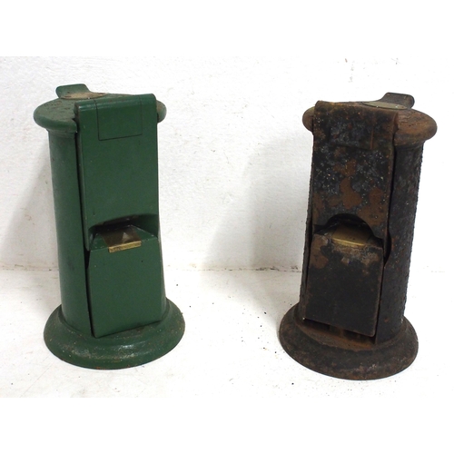 602 - Station ticket dating press' - Edmondson & Waterlow, both ex service condition. (2) (D2) (Dispatch b... 