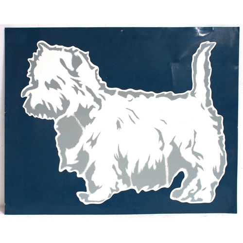 64 - Scotrail logos inc. West Highland Terrier on mounted aluminium plate (2) (WB) (Dispatch by Mailboxes... 