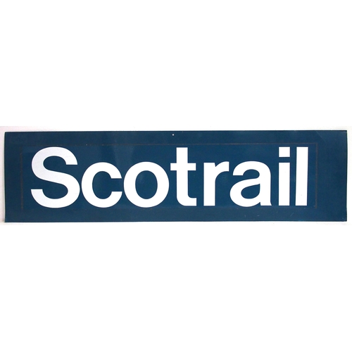 64 - Scotrail logos inc. West Highland Terrier on mounted aluminium plate (2) (WB) (Dispatch by Mailboxes... 