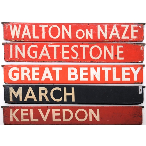 719 - Liverpool Street departure indicator boards, KELVEDON, MARCH, WALTON ON NAZE, INGATESTONE, GREAT BEN... 