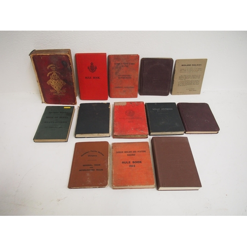 829 - Selection of Rule books including - Midland Rly 1920, Gt Southern Rly 1933, London Transport Exec 19... 