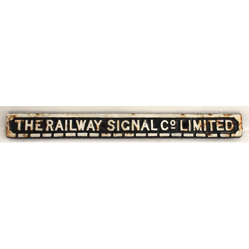 844 - Railway Signal Co Limited C/I signal box tread plate with front lip, 20½