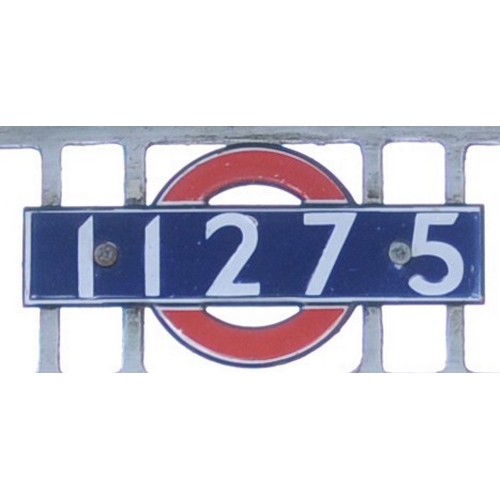 48 - A London Transport bulkhead ventilation grille from a 1938 stock tube car, complete with enamel targ... 
