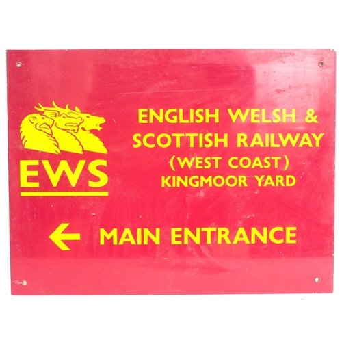937 - EWS sign, Kingmoor Yard 21