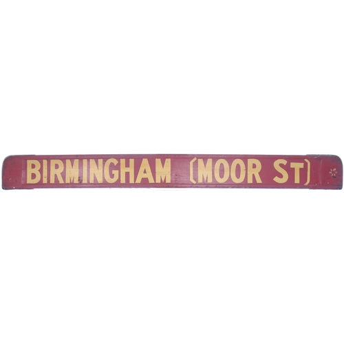 504 - A small carriage board, BIRMINGHAM (MOOR ST)-THE LAKES HALT, used on local services on the North War... 