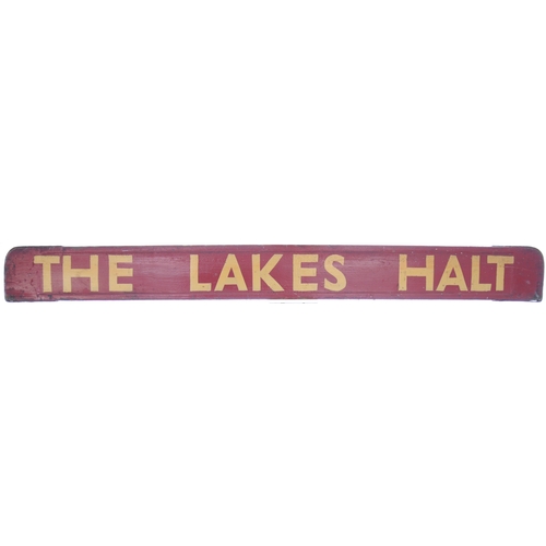 504 - A small carriage board, BIRMINGHAM (MOOR ST)-THE LAKES HALT, used on local services on the North War... 