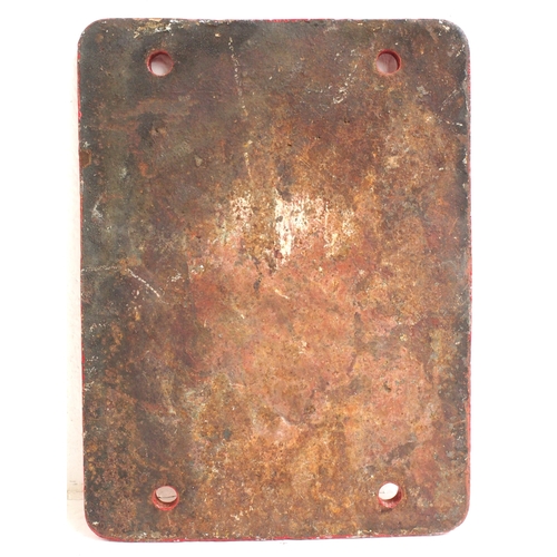 655 - Saxby & Farmer London & Calcutta C/I makers plate 9