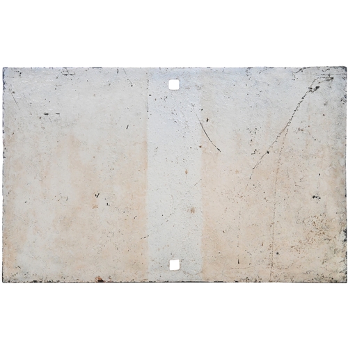 31 - A Somerset and Dorset Joint Railway warning notice, S&DJR BEWARE OF TRAINS. Cast iron, 26