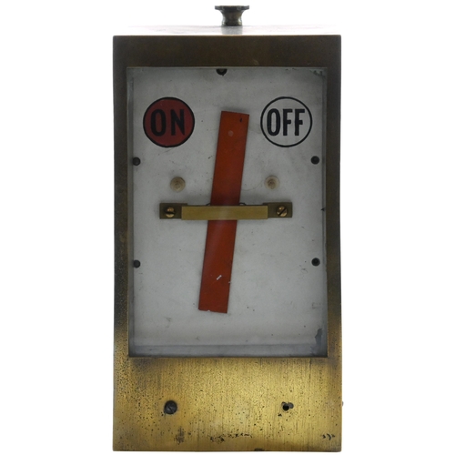 333 - An LSWR Sykes banner signal repeater, with brass case. (Dispatch by P&P Agent/Collect from Banbury D... 