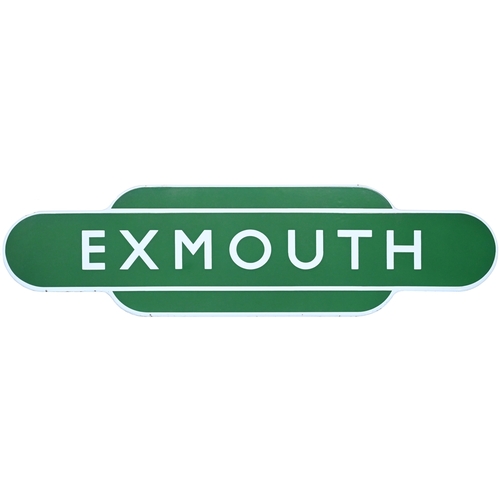 399 - A BR(S) totem sign, EXMOUTH, (f/f), from the terminus of the ...