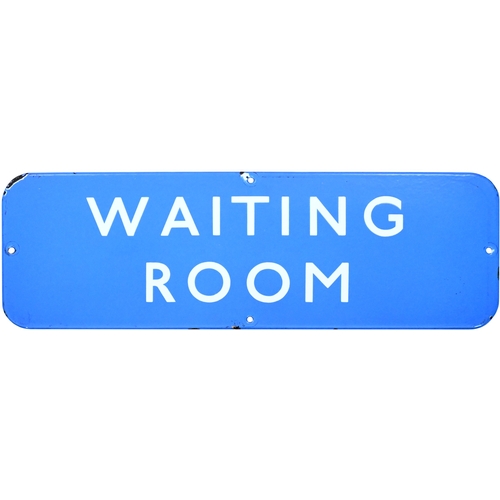 40 - A BR(Sc) doorplate, WAITING ROOM, (f/f), enamel, 18