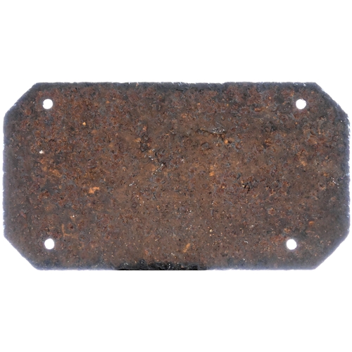 8 - A wagonplate, FOR REPAIRS ADVISE WATERLOO MAIN COLLIERY Co Ltd, LEEDS, 9. Cast iron, 10¾