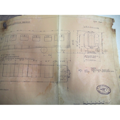 606 - Collection of Carriage & Wagon (EMU) official plans & drawings ...