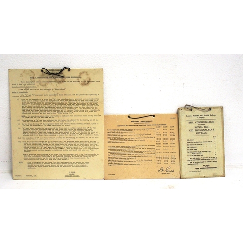 888 - Signal Box hanging card notices - LMS