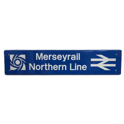 1272 - Merseyrail Northern Line screen printed flanged sign 36