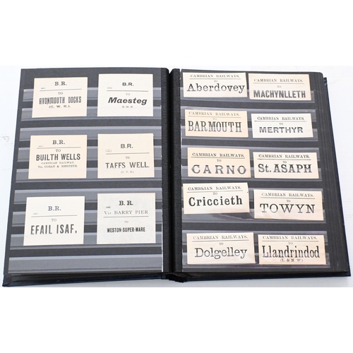 1305 - Luggage labels, Pre-Group collection in stock book, GNSR, D&A ...