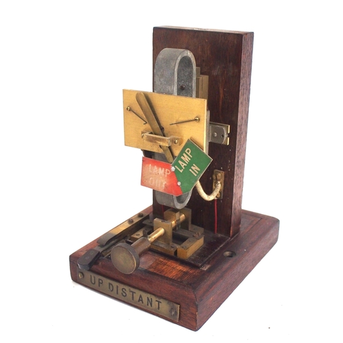1306 - GWR Signal Box lamp repeater brass plated