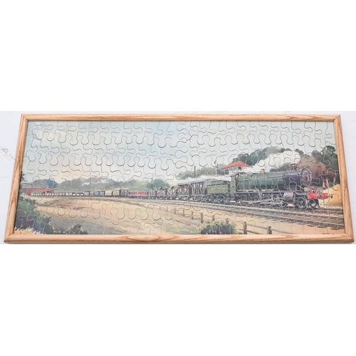 GWR jigsaw puzzles, (a) Freight Train, (b) Speed. Complete and loose ...