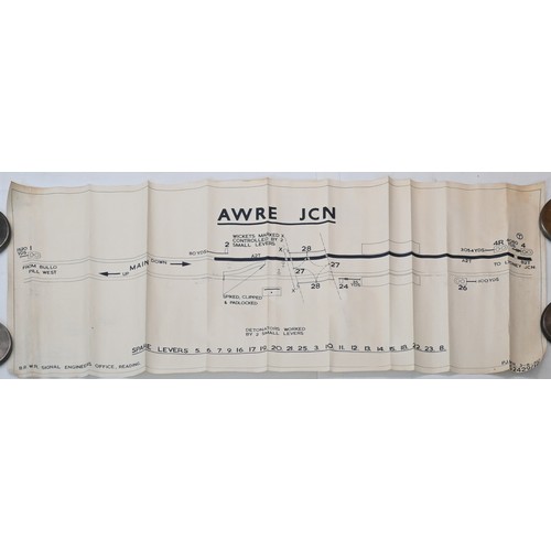 1464 - Official office copy Signal Box diagrams - BULLO PILL WEST 1931 ...