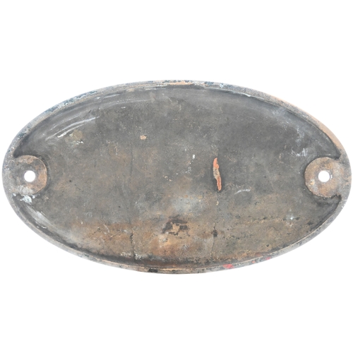 43 - A locomotive bunker number plate, SOUTHERN RAILWAY W11, from a LB&SCR A1 class €˜Terrier' 0-6-0T bui... 