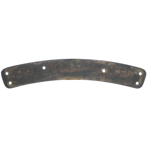56 - A locomotive nameplate, ZANZIBAR, from a LMS 6P Jubilee Class 4-6-0 No 5638 built at Crewe in 1934 a... 