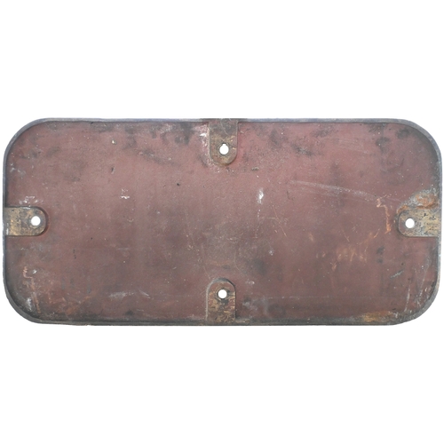 9 - A (GWR) cabside numberplate, 3218, from a Collett 2251 Class 0-6-0, built at Swindon in 1948. New to... 
