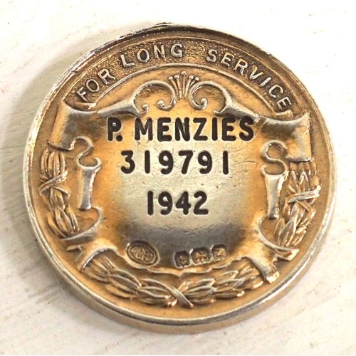 1011 - LMS Silver gilt Long Service Medal 