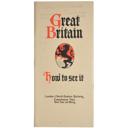 1012 - LMS/LNER, etc. pictorial brochures. (9) (Dispatch by P&P Agent/Collect from Banbury Depot)