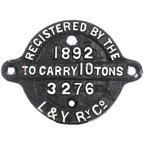 1018 - Three C/I Wagonplates - COVENTRY ORDNANCE WORKS LTD 1917, MET CAMM 1930, registration plate L&Y 3276... 