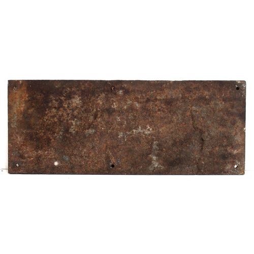 1027 - Cast iron notice 