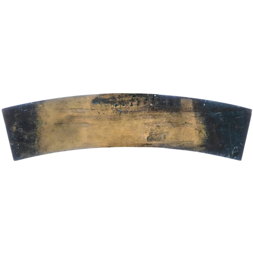 1029 - Cast brass plate 