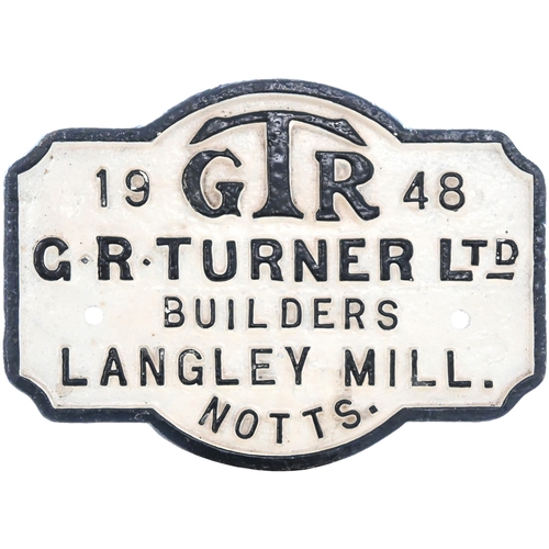 1035 - Two C/I Wagonplates - SJ CLAYE LONG EATON, GR TURNER 1948. (2) (C3) (Dispatch by P&P Agent/Collect f... 