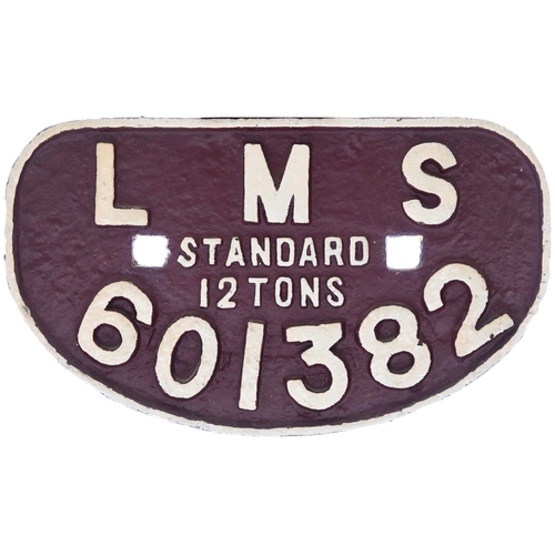1037 - Four C/I Wagonplates - GWR 10T 30454, SR 10T 11594, LMS 12T 601382, LNER 12T 1930 DARLINGTON 160773.... 
