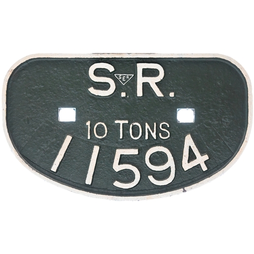 1037 - Four C/I Wagonplates - GWR 10T 30454, SR 10T 11594, LMS 12T 601382, LNER 12T 1930 DARLINGTON 160773.... 