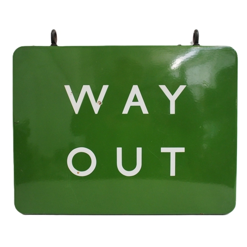 1040 - BR(S) enamel double sided hanging sign 
