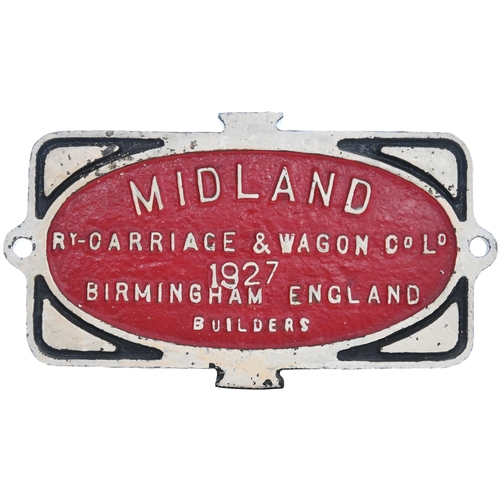 1047 - Four wagonplates - Reg Midland Rly 1916 10T 78663, Lancs & Rork Heywood, Midland 1927 & brass Met Ca... 