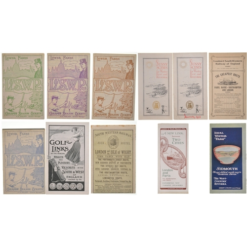 1053 - LSWR brochures, Sidmouth, Golf Links, Lower Fares, New Link, etc. (11) (Dispatch by P&P Agent/Collec... 