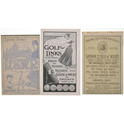 1053 - LSWR brochures, Sidmouth, Golf Links, Lower Fares, New Link, etc. (11) (Dispatch by P&P Agent/Collec... 