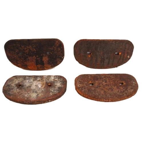 548 - Four C/I Wagonplates - B143233 16T ASHFORD 1954 L2486, B232410 16T MET CAMM 1958 L2748, B447781 20T ... 