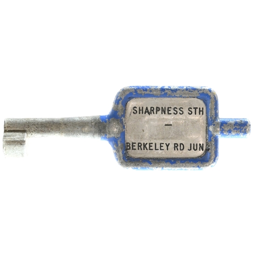 10 - A single line key token, SHARPNESS STH-BERKELEY RD JUN, (alloy), from the Severn and Wye route from ... 