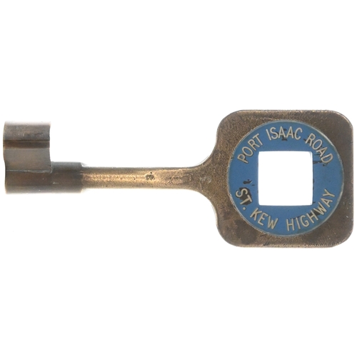 14 - A single line key token, PORT ISAAC ROAD-ST KEW HIGHWAY, (alloy), from the North Cornwall Line betwe... 