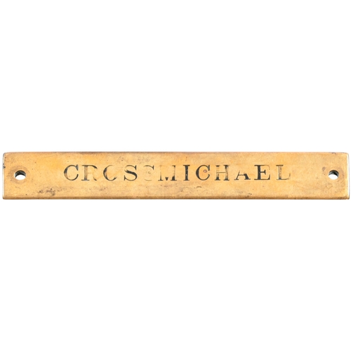 2 - A Glasgow and South Western Railway signal box instrument plate, CROSSMICHAEL, a box east of Castle ... 