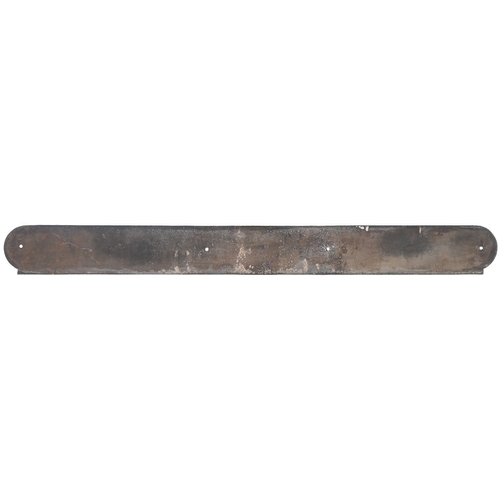 20 - An LNER seat back plate, PALMERS GREEN, from the Hertford Loop. Cast iron, length 40