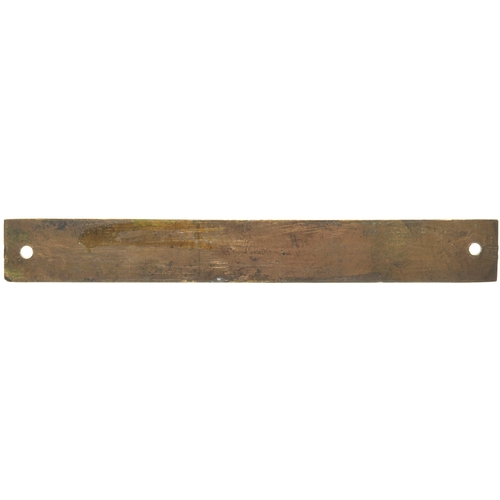 22 - A North British Railway signal box instrument plate, RESTON JUNCTION, a box north of Berwick-on-Twee... 