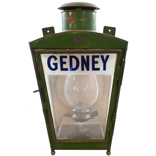 41 - An M&GN platform lamp, GEDNEY, a station on the Sutton Bridge to Spalding section, closing to passen... 