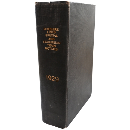 44 - A CLC bound volume, CHESHIRE LINES RAILWAY, Special Traffic Arrangements and Engineering Works 1st J... 