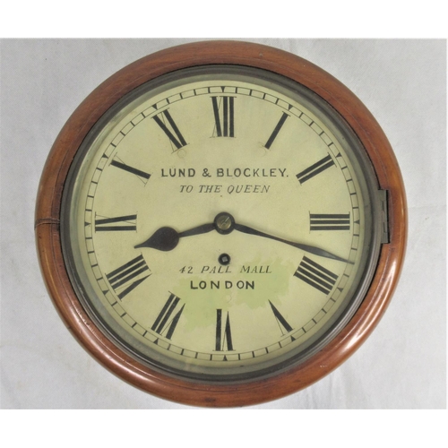 13 - A Good Fusee Wall Clock, Lund & Blockley, Pall Mall London